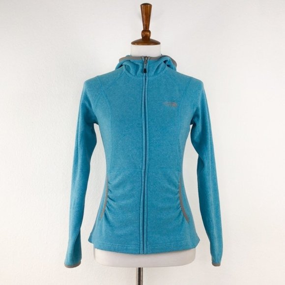 The North Face Tops - The North Face Teal Blue Zipper Front Jacket